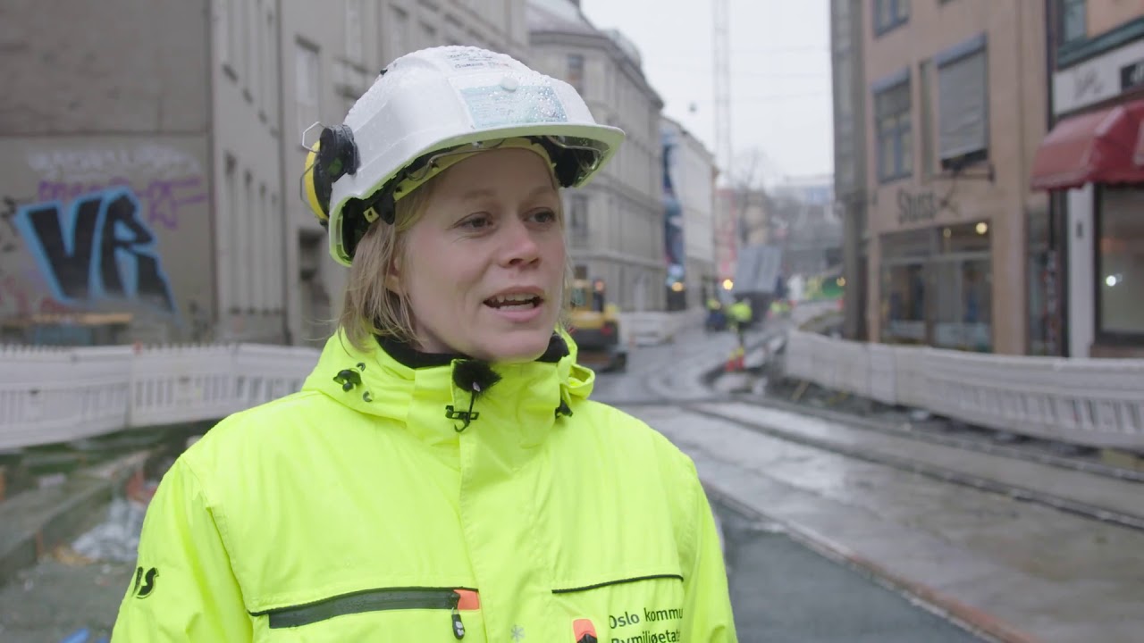 Slik pågår anleggsarbeid i gater