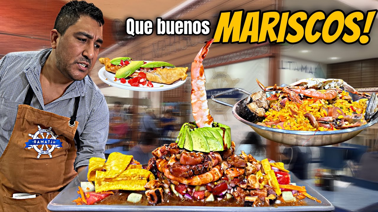 Los mejores MARISCOS y GARNACHAS en el Mercado de San Pedro de los Pinos 🍤 🌮 🤤