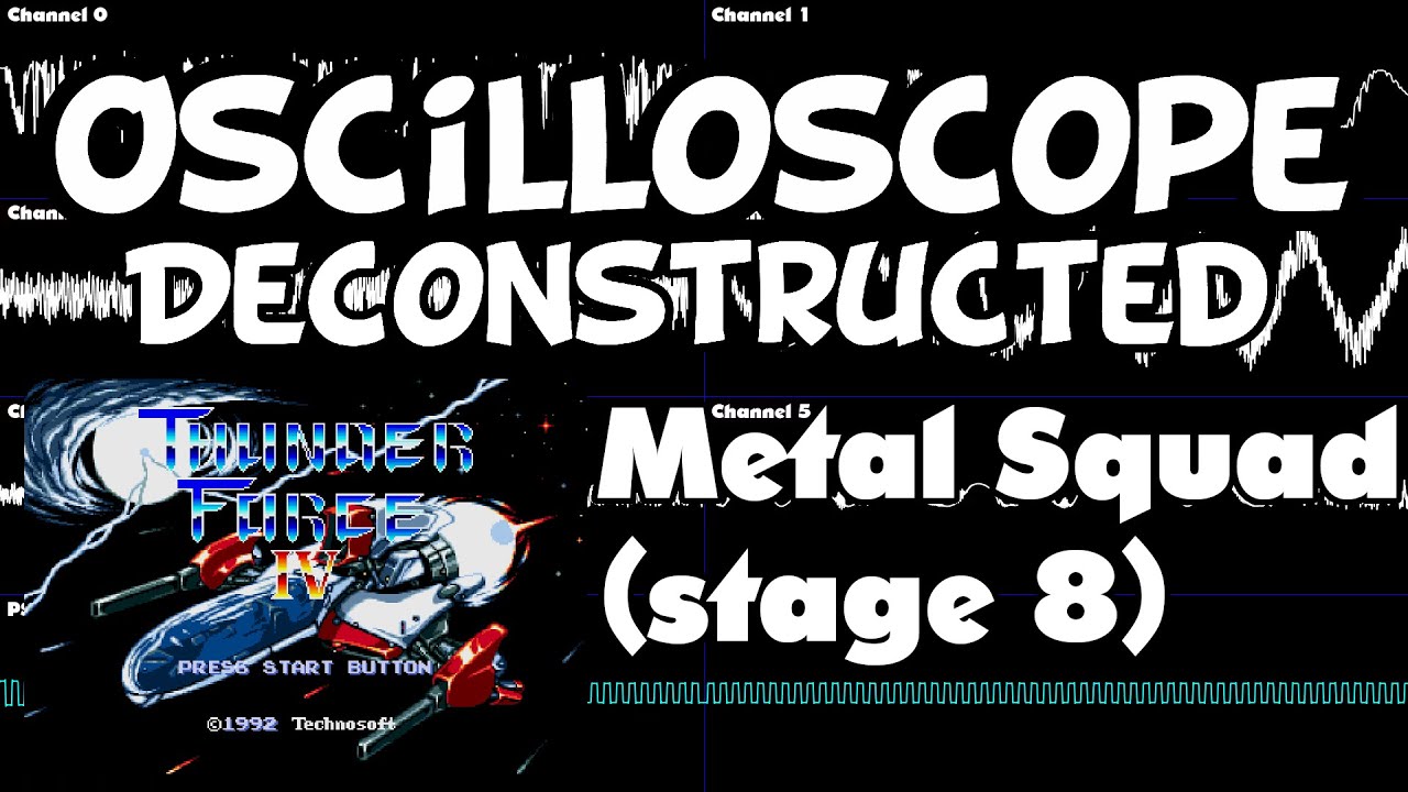 Thunder Force IV - Metal Squad (stage 8) - Oscilloscope Deconstruction