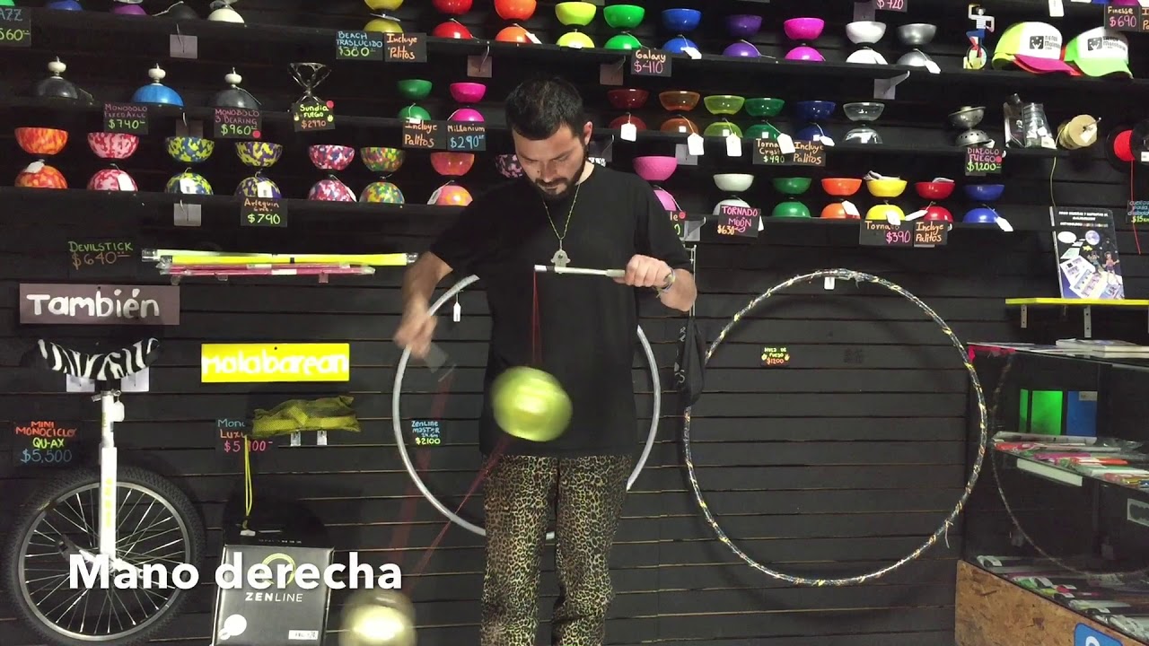 Como malabarear Diabolo - 2 diabolos aceleración, grapa y alineación -Trick Tutorial