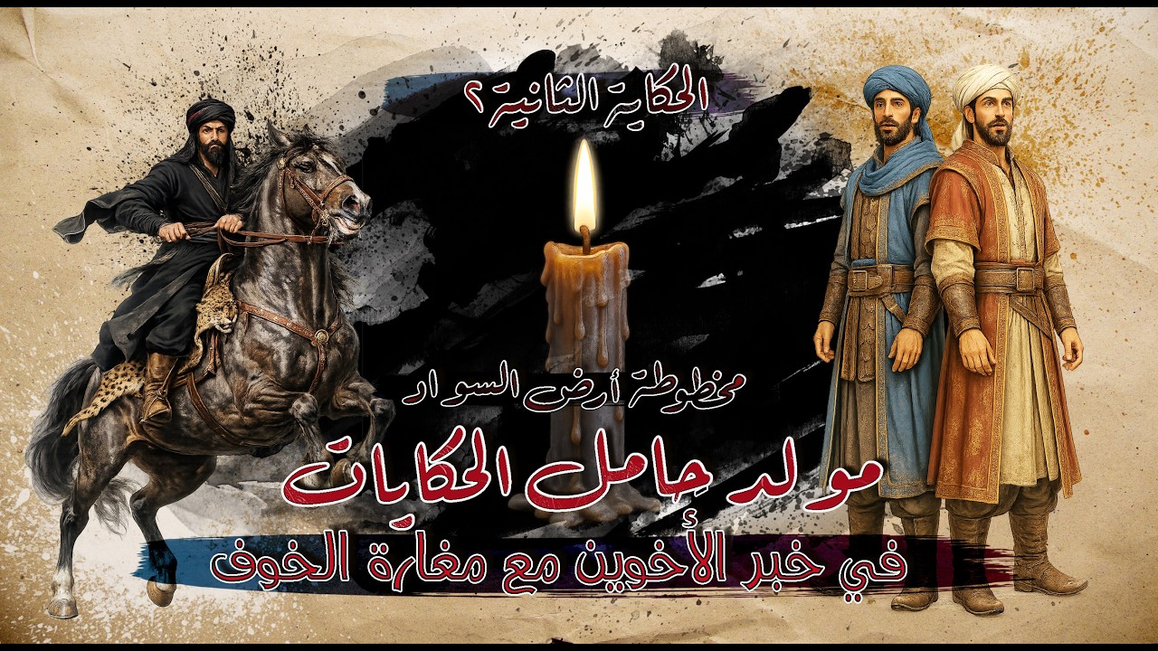 71 - قصة - مولد حامل الحكايات - 2 - الحكاية الثانية | في خبر الأخوين مع مغارة الخوف