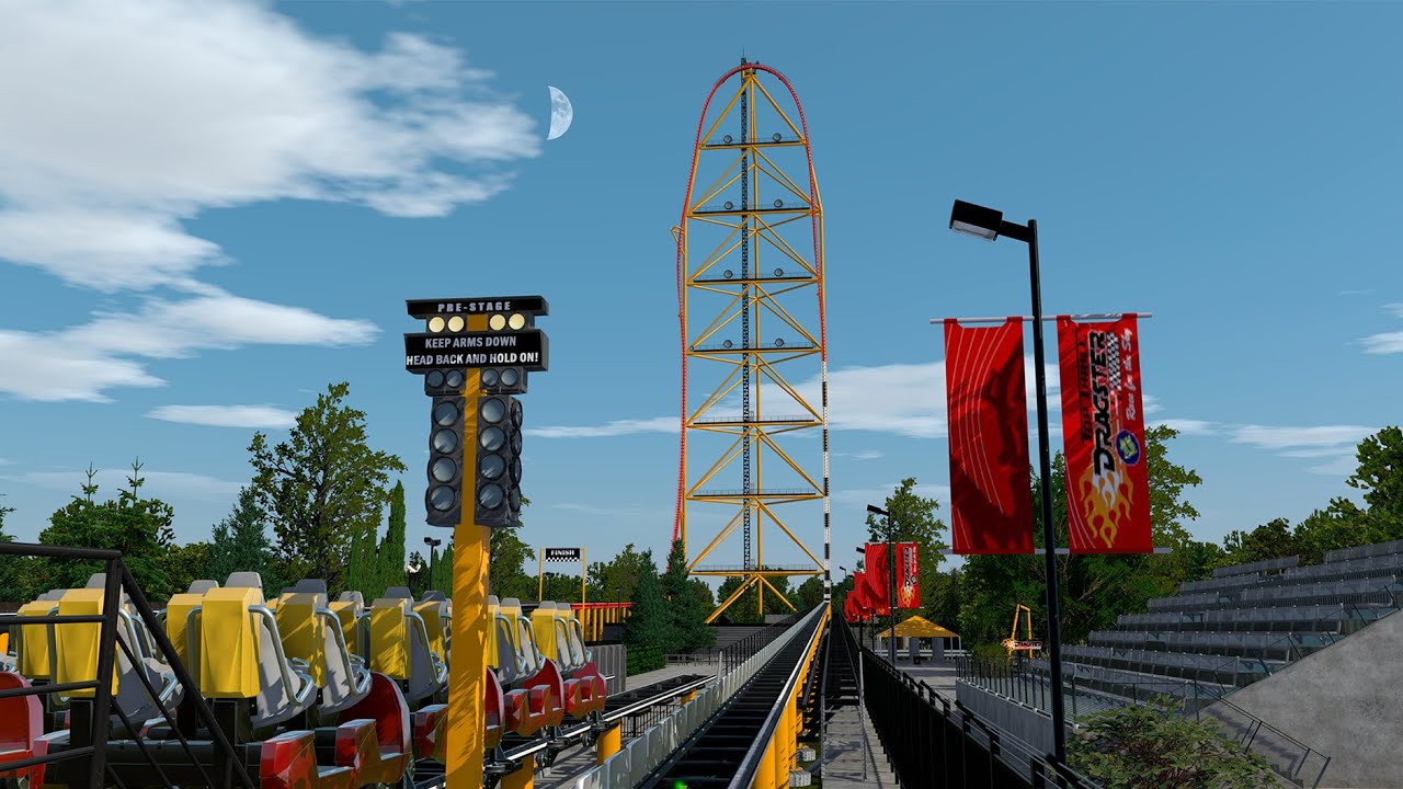 🚦 Top Thrill Dragster // RETRACK POV // 4K 🏁