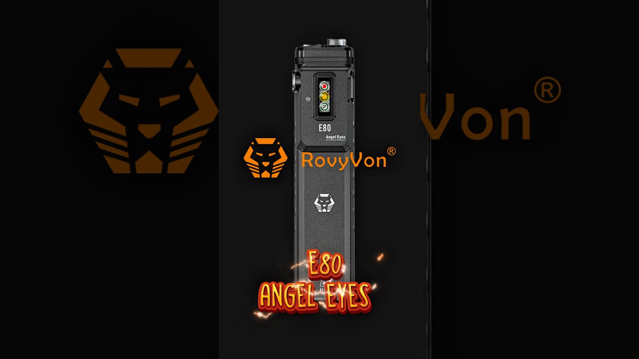 RovyVon E80 1,800Lm SFT40 EDC High CRI 4000k sidelight Green Laser Multifunction Powerhouse