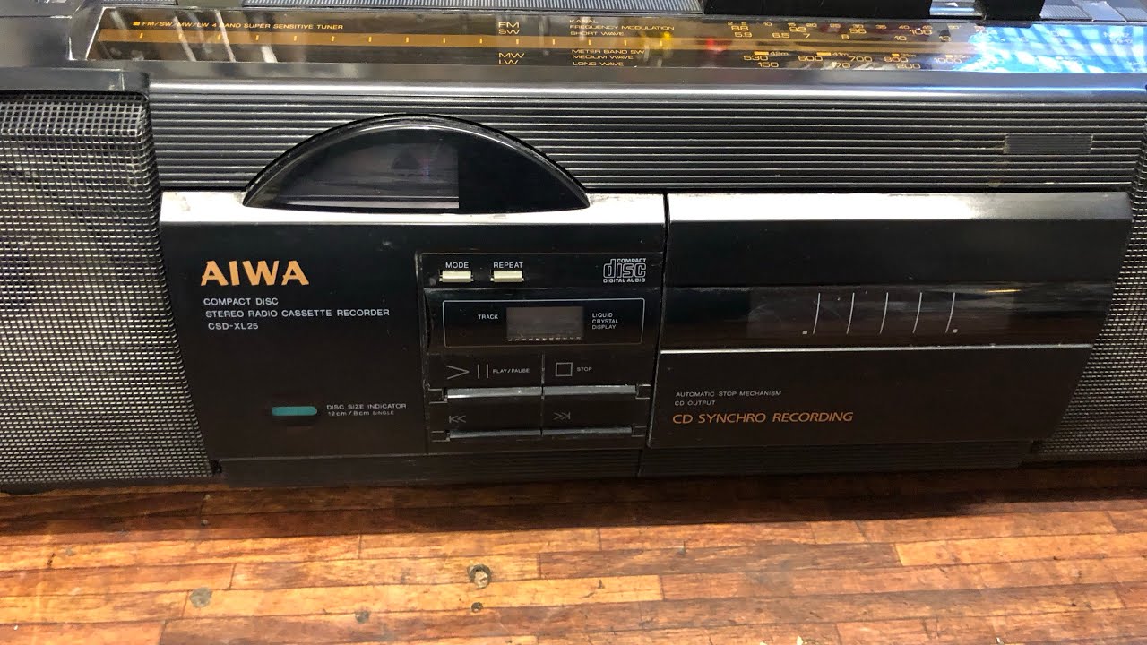 AIWA CSD -XL 25 CD / Radio / Kassettenrekorder Reparatur und Testlauf ￼￼
