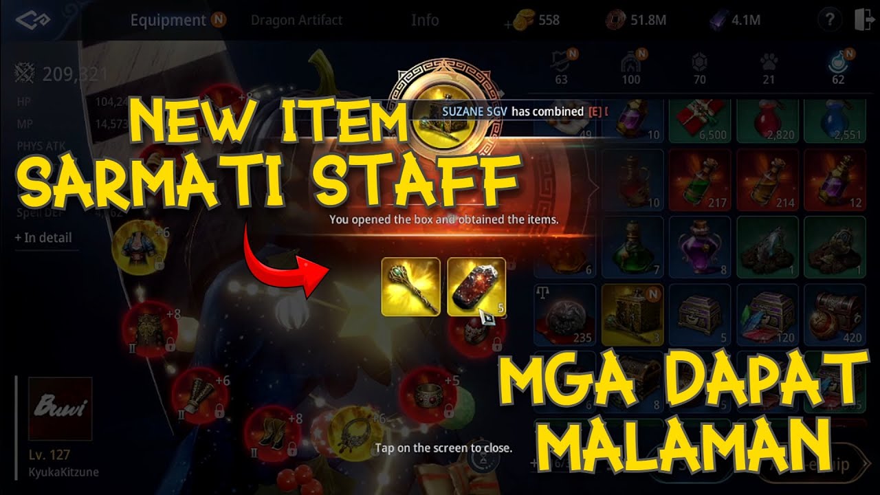 SARMATI STAFF LHAT NG DAPAT MALAMAN | MIR4 AFTER MAINTENANCE