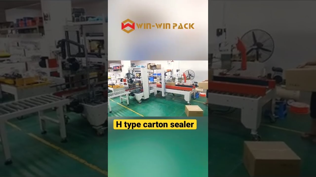 Reasonable price packing machine H type carton sealer machine #automatic #packagingmachine #shorts