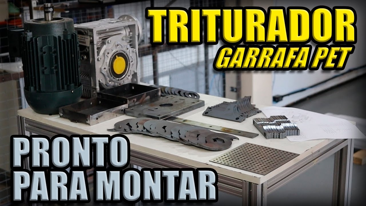 TRITURADORA DE GARRAFAS PET - PRONTA PARA MONTAGEM #EP7