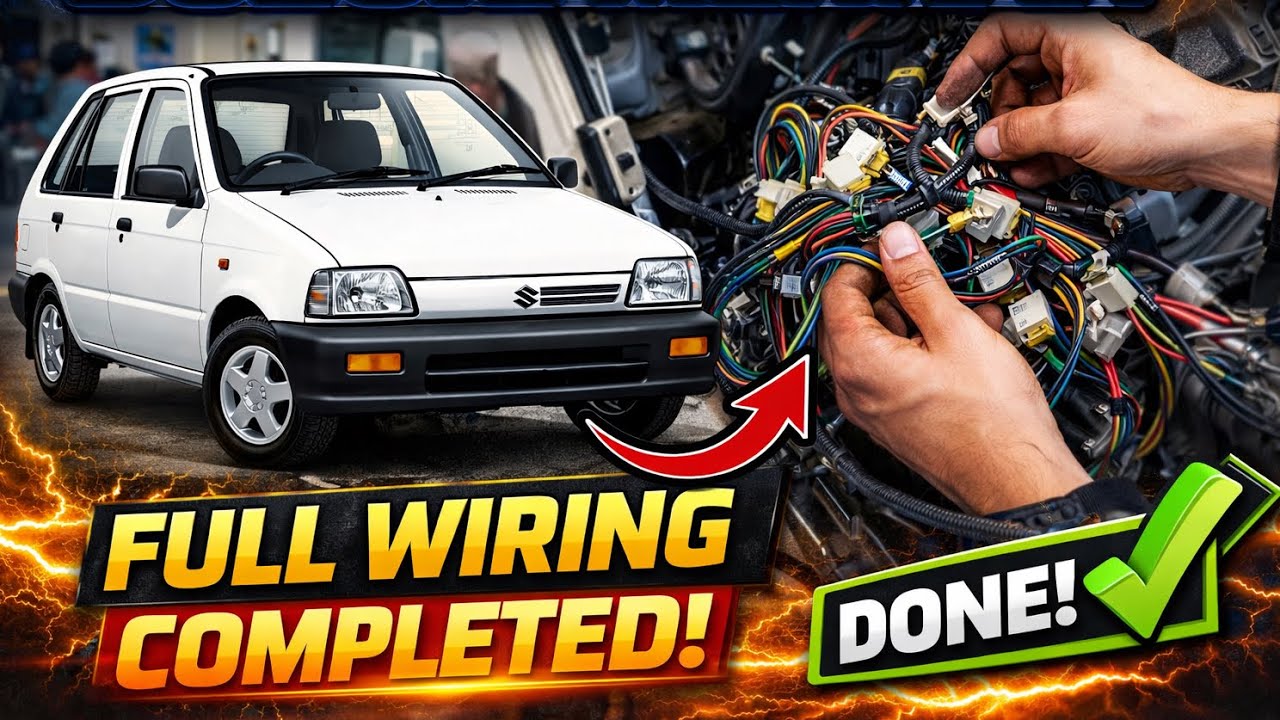 Suzuki Mehran Full Wiring Done |Riaz Auto Electrician