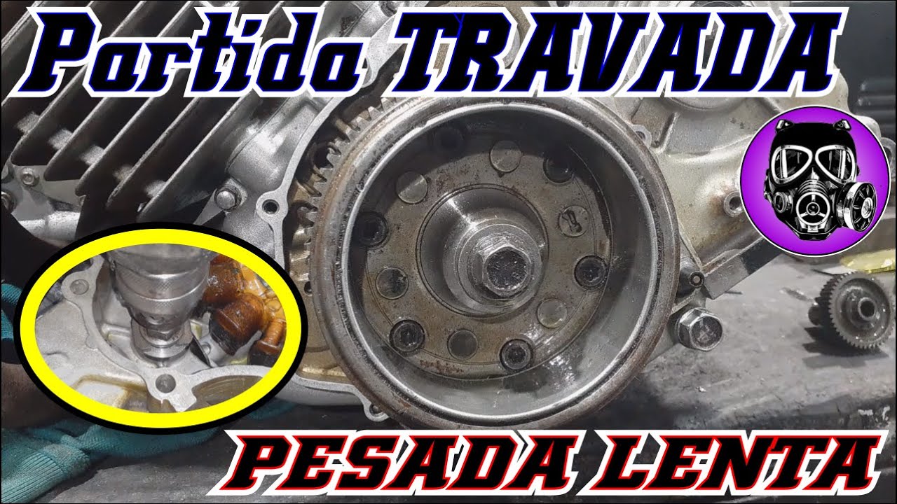 PARTIDA PESADA TRAVADA OU LENTA ! MOTOR DE MOTO - MMG-SA 107