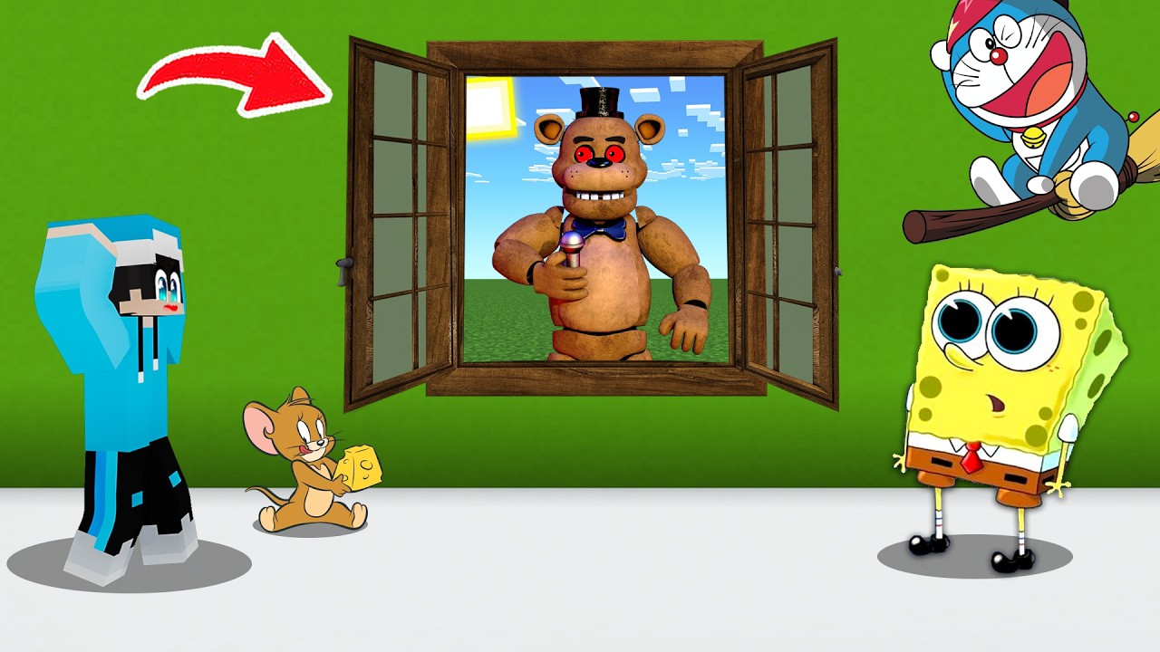 ماين كرافت لكن الدب الشرير لاحقنا !!؟ 🧸🤯