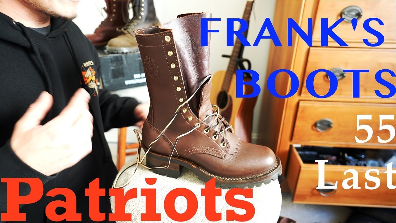 Frank's Boots - Patriots - 55 Last / Seidel Walnut 8D. Vibram v100 lug. USA Made.