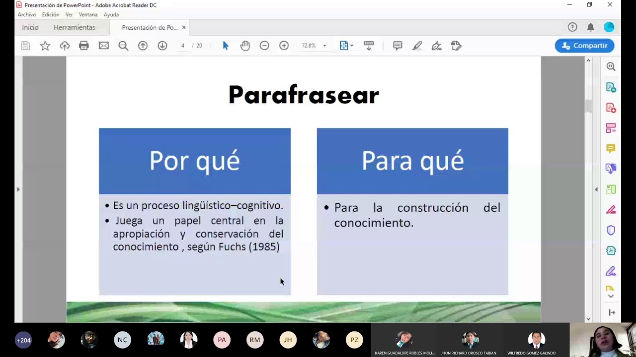 4. Técnicas de parafraseo