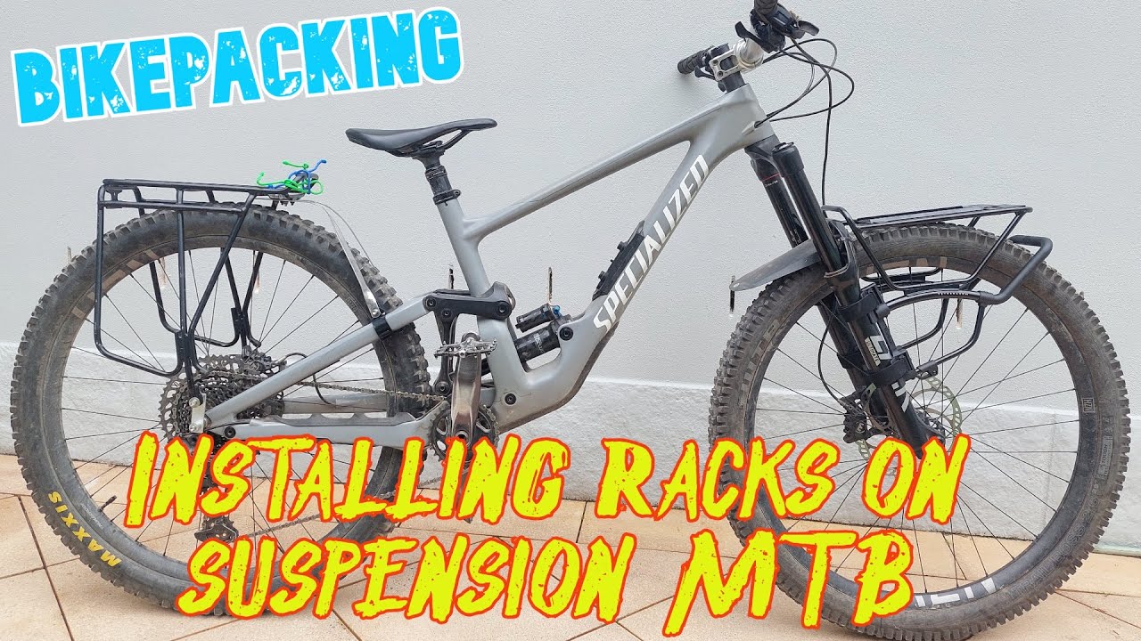 Installing Racks on my Dual Suspension MTB - Mounting Topeak Super Tourist on Thru Axle