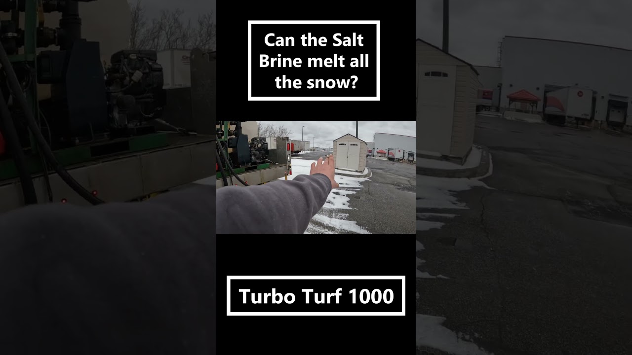 our Brine Spreading unit Turbo Turf 1000 #snowremoval #snowcontractor