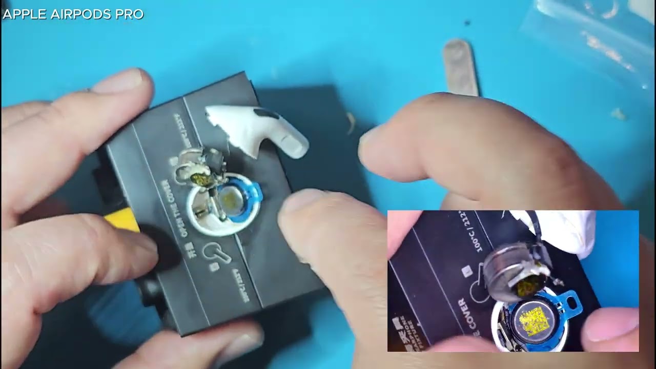 APPLE AIRPODS PRO CRACKLING SOUND AFTER DROPPING IN WATER PHONATION SOUND UNIT / SPEAKER REPLACEMENT
