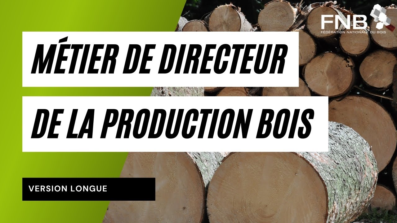Le métier de directeur de production bois