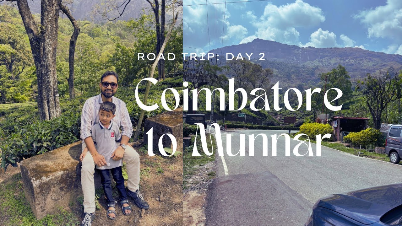 Coimbatore to Munnar by car | Road Trip Day 2 | Clouds Valley Munnar hotel | Night market of Munnar