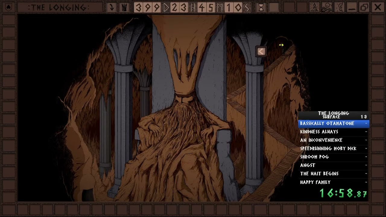 :THE LONGING: Good Ending Speedrun -2:21:55