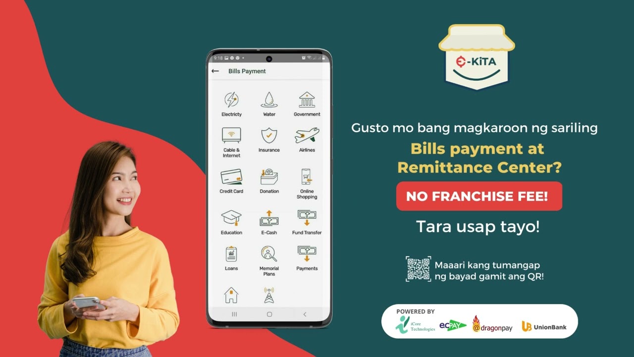 Bills Payment or Remittance Center with no Franchise Fee