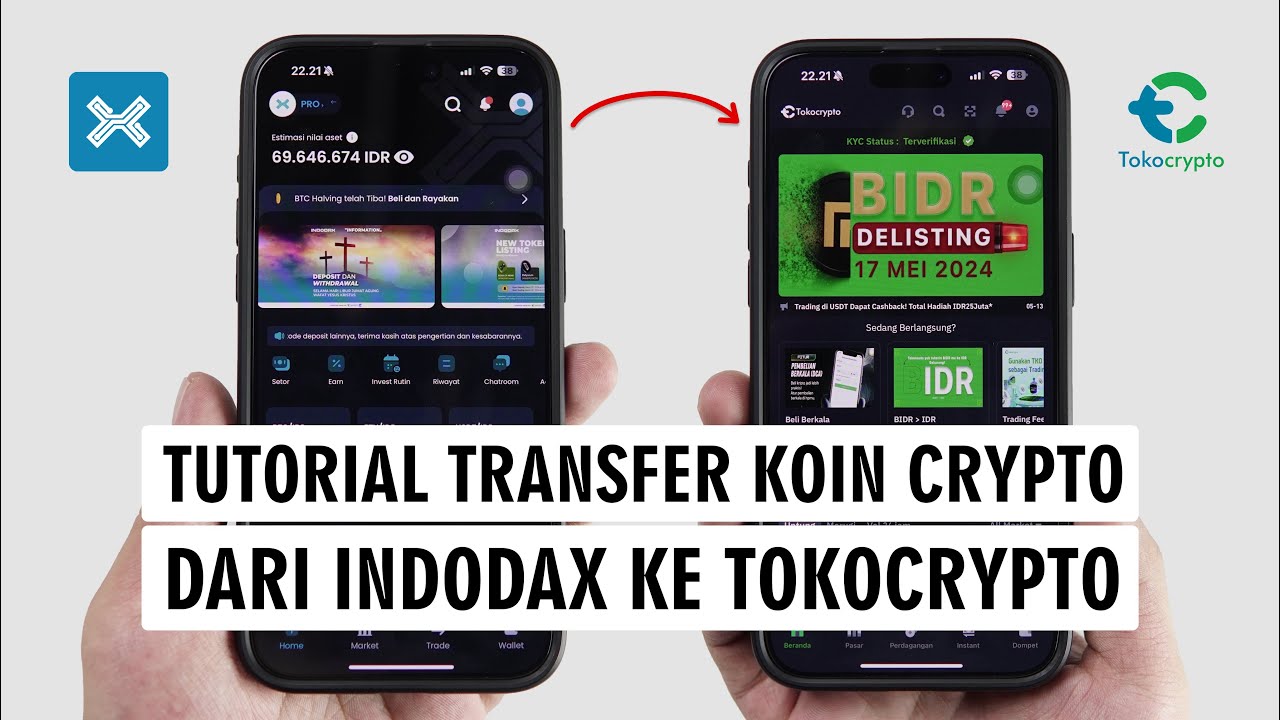 How to Transfer Crypto Coins from Indodax to Tokocrypto