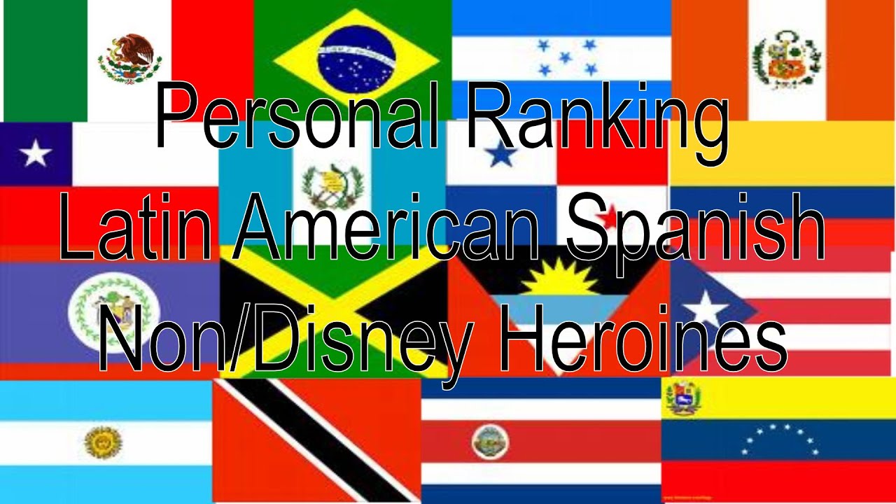 Personal Ranking: Latin American Spanish Non/Disney Heroines