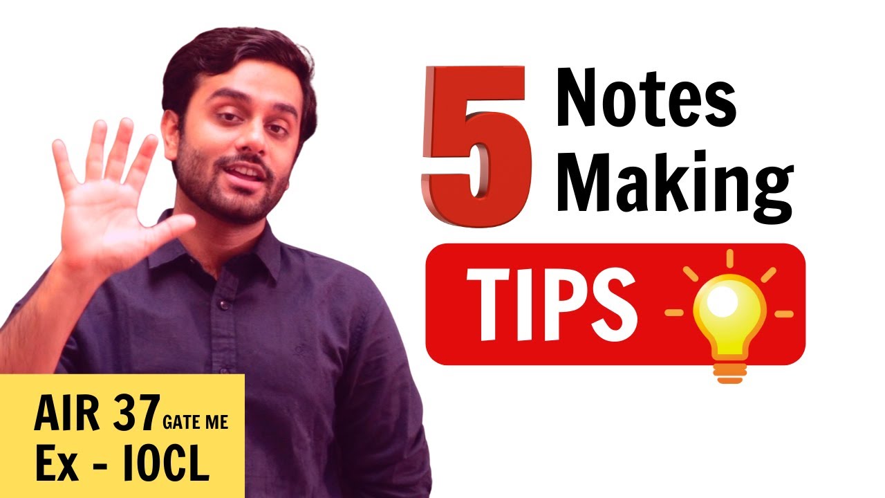 How to make Notes for GATE - 5 Tips from Exergic