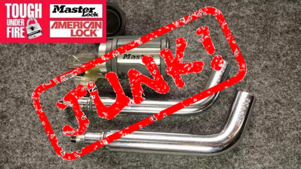 (1029) Master Lock Tow Bar and Hitch Lock 1479DAT (JUNK!)