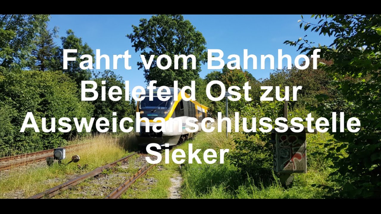 Sperrfahrt vom Bahnhof Bielefeld Ost nach Bielefeld Sieker