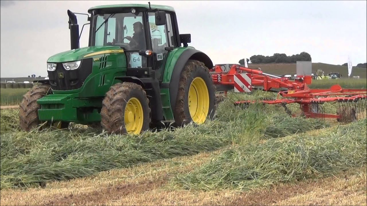 John Deere 6140M & Kuhn GA 8121. Demoagro.