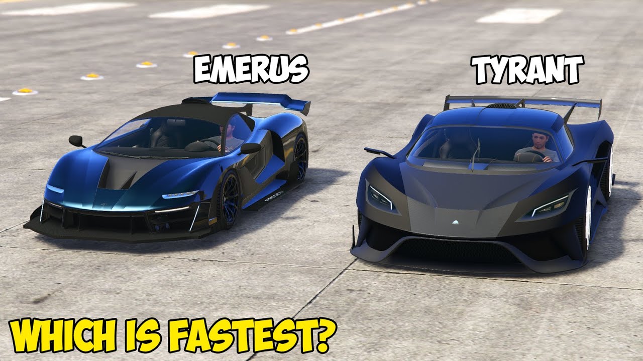 GTA 5 - PROGEN EMERUS vs OVERFLOD TYRANT - Which is Fastest?