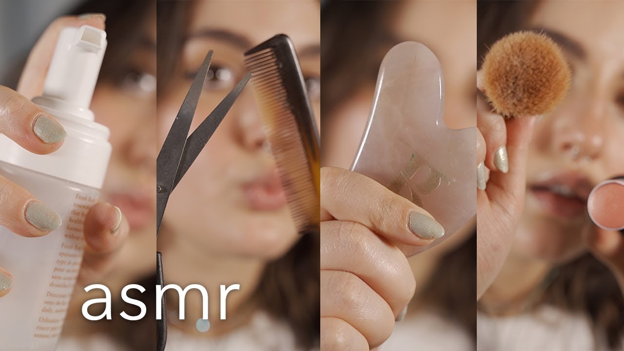 ASMR para DORMIR - Te hago de TODO! (Maquillaje, Peluquería, Limpieza facial, Masaje) - Ale ASMR :)
