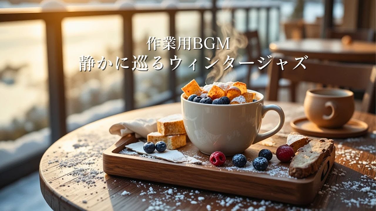 【作業用BGM】やさしく巡るウィンタージャズ｜深い集中が続く冬カフェBGM ❄️☕Winter Jazz for Deep Focus Sessions