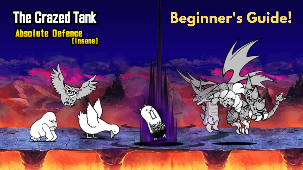 How to Beat The Crazed Tank, No Gacha or Eraser needed! | Battle Cats Absolute Defence (Insane)