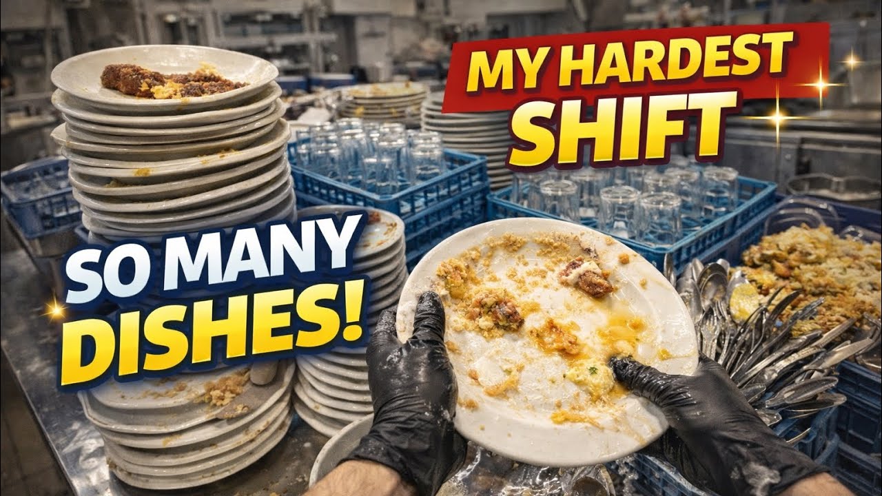 My Hardest Day as a Dishwasher | Real Kitchen POV