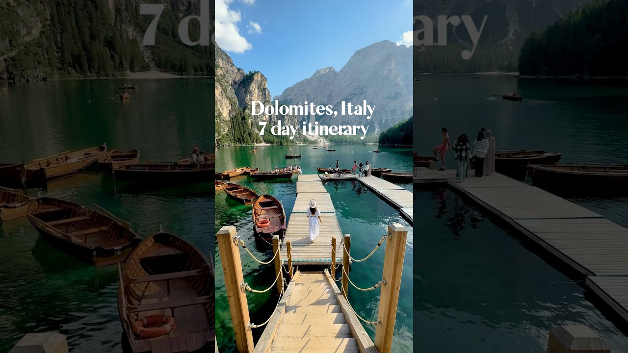 🇮🇹 7 day Dolomites itinerary #dolomites #italytravel Places to visit in the Dolomites #dolomiti
