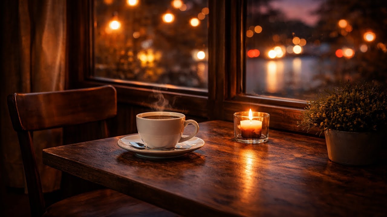Evening Cafe Background Music ☕ Warm & Calm