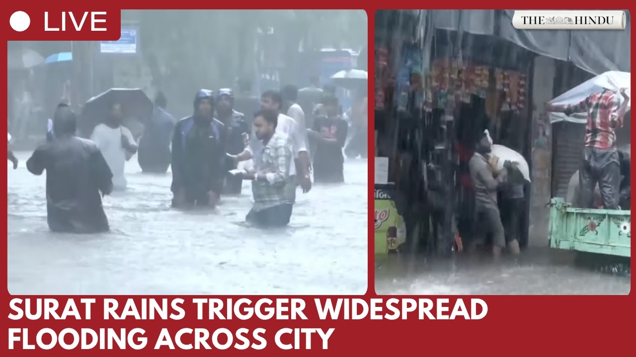 Surat rains: Heavy downpour triggers flooding across Gujarat city