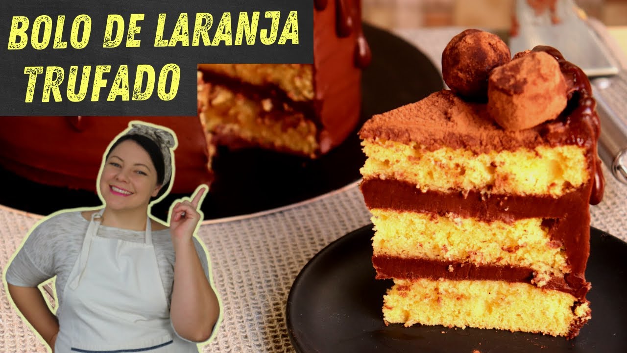 Bolo de Laranja Trufado | Priscila Piardi