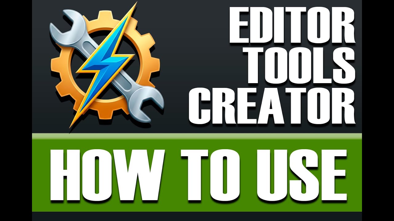 Unity Editor Tools Creator (Function Runner) - How To Use