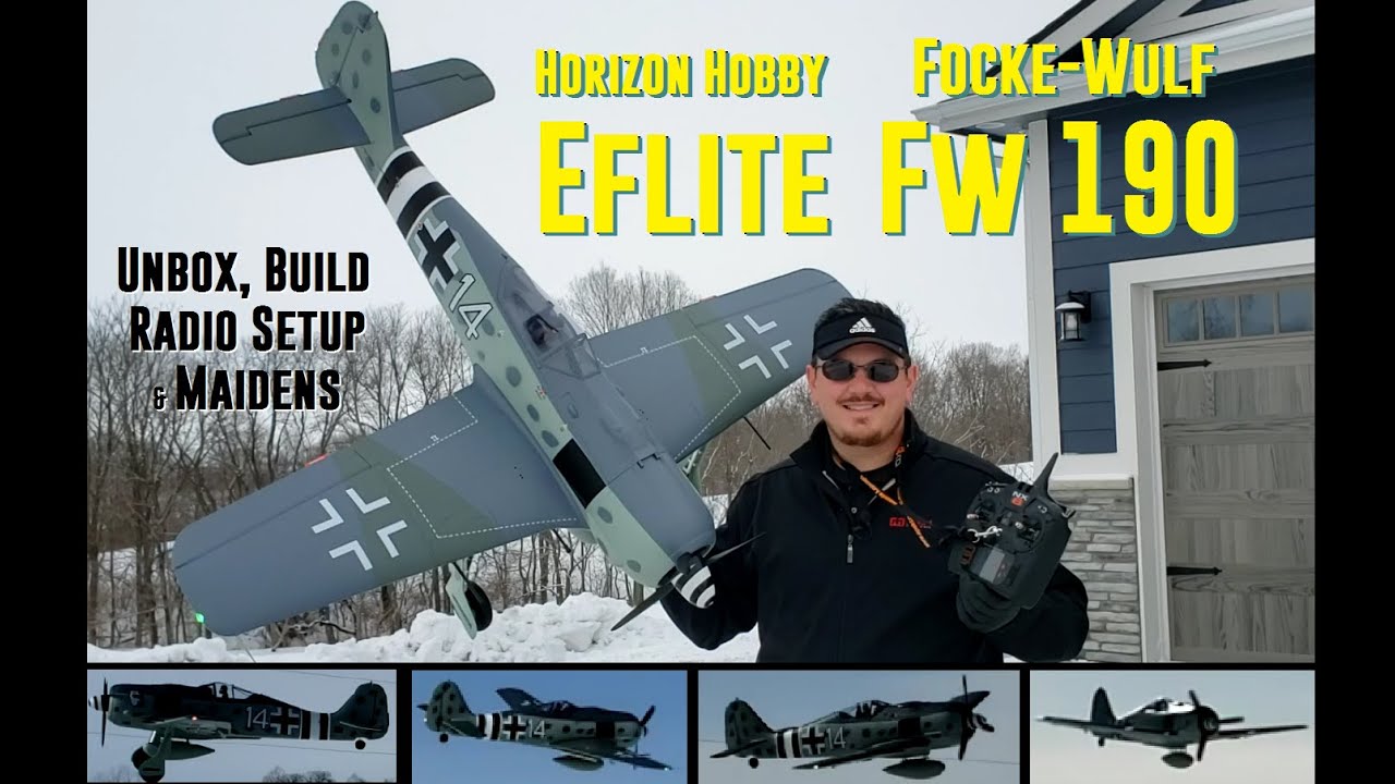 Eflite - Focke-Wulf - Fw 190A - 1.5m - Unbox, Build, Radio Setup, & Maiden Flights