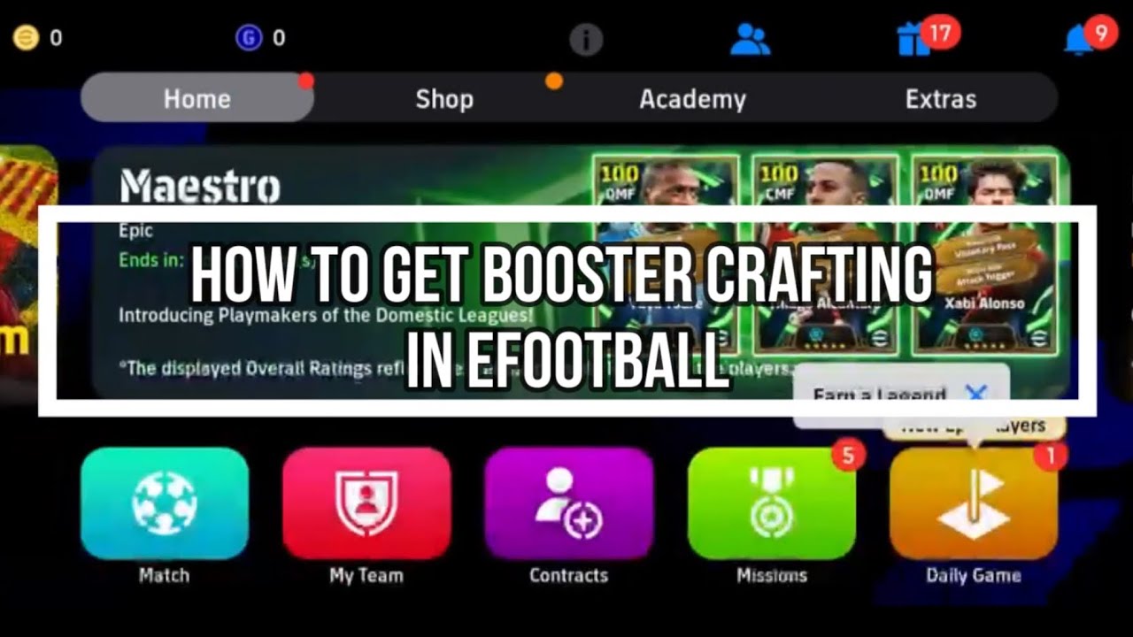 Как получить жетон для крафта бустеров в eFootball 2026