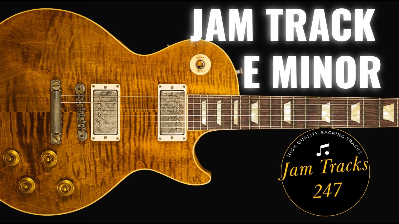 Sad Intense Blues Guitar Backing Track in E Minor (76bpm)