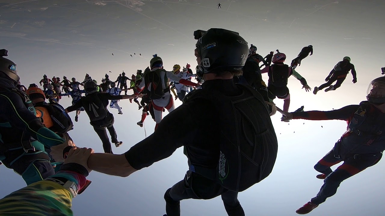 skydiving with 200 people