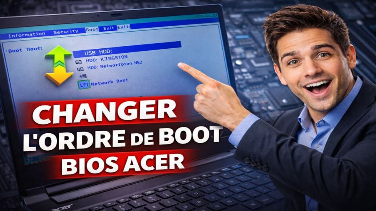 Comment changer l’ordre de boot dans le BIOS ACER (Clé USB / SSD) 💻