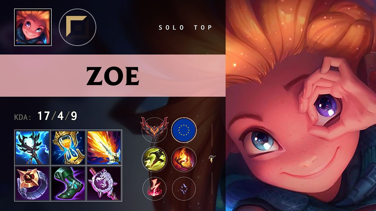 Zoe Top vs Garen - EUW Grandmaster Patch 26.12