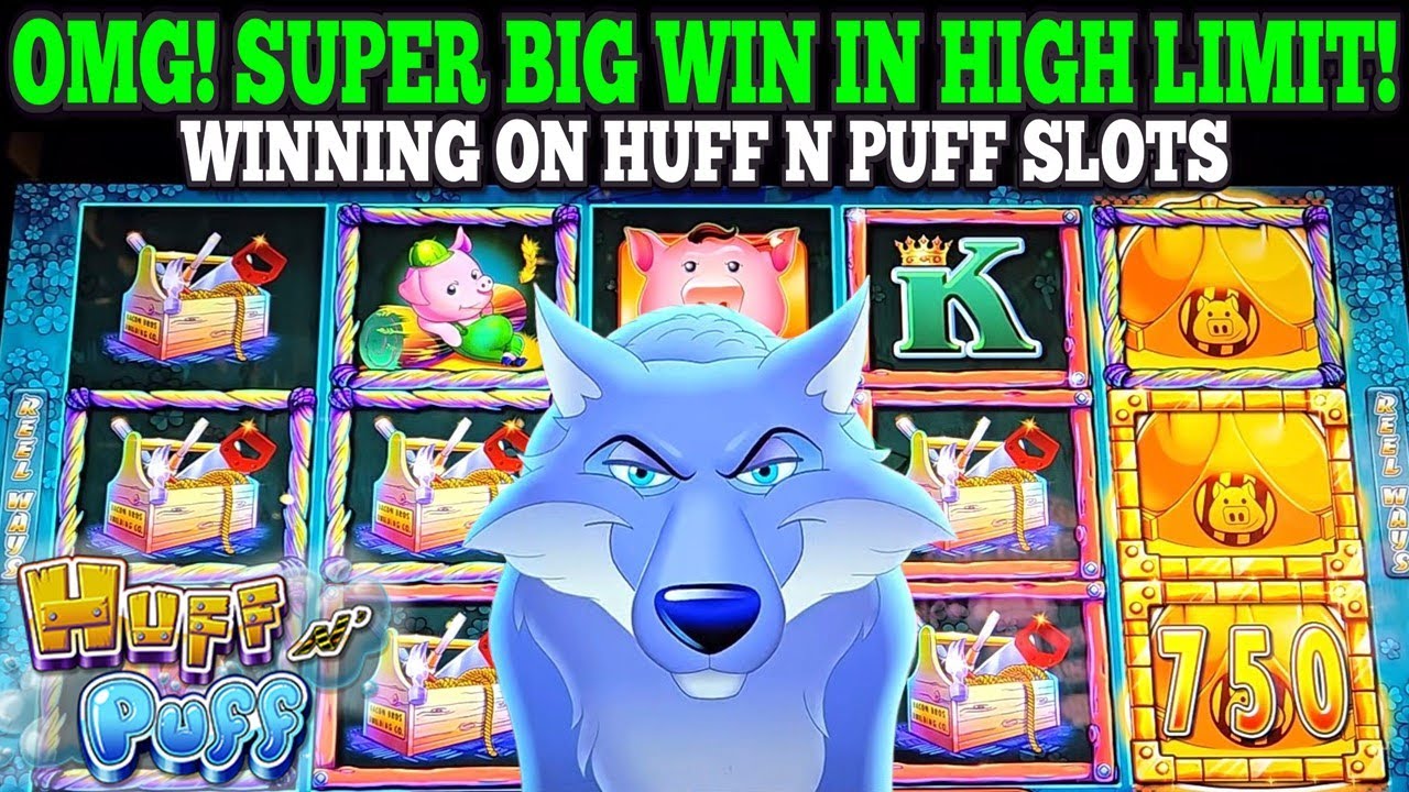 Ого! СУПЕР КРУПНЫЙ ВЫИГРЫШ В АВТОМАТЕ HUFF N PUFF | ВЫИГРЫШ ВО ВСЕХ АВТОМАТАХ HUFF N PUFF | Игров...