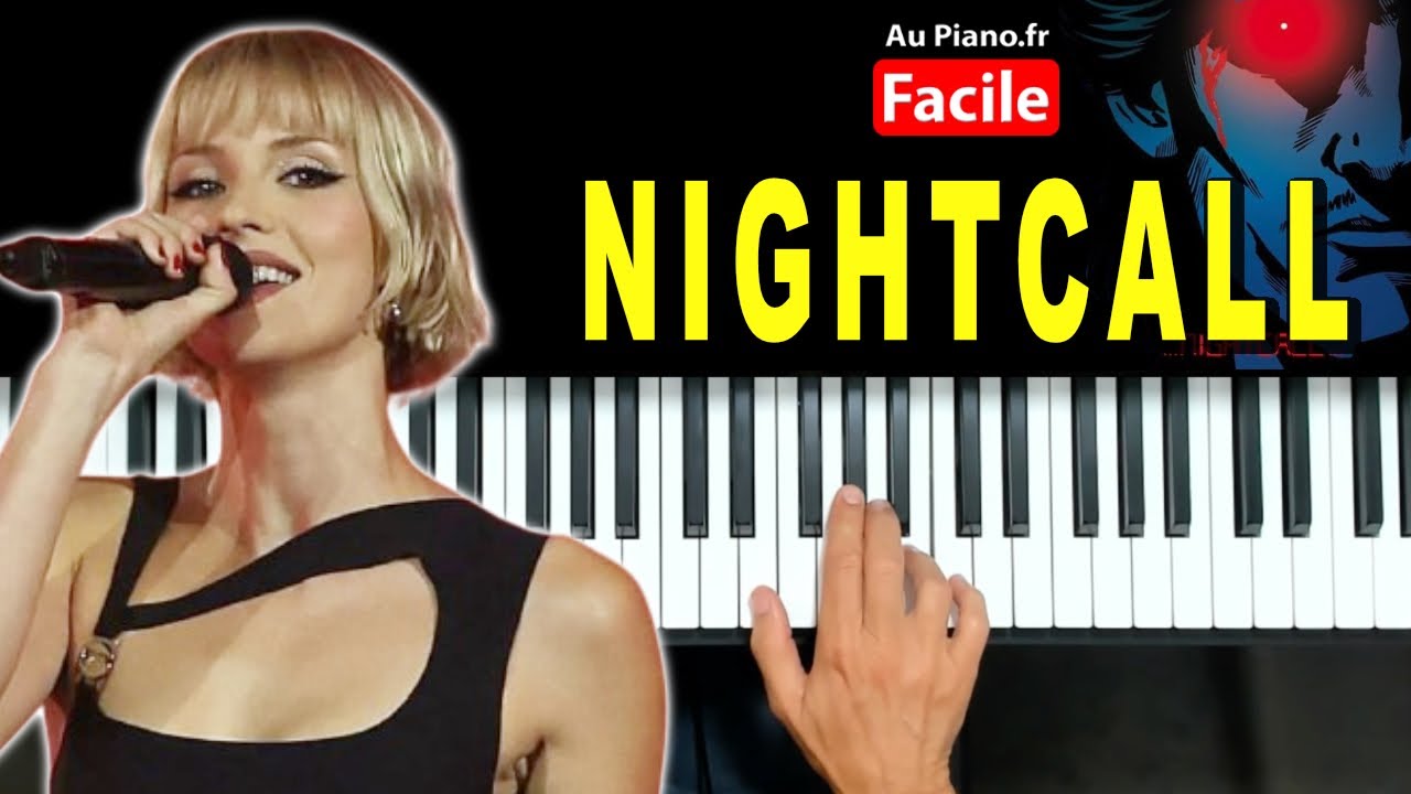 🎹 Nightcall - Kavinsky Feat. Angèle & Phoenix | Tutoriel Piano 🎶