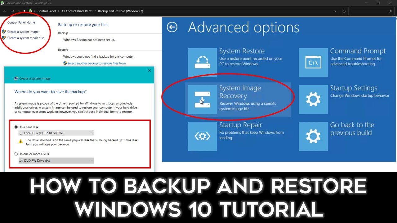 Шаг за шагом: резервное копирование и восстановление образа системы Windows 10