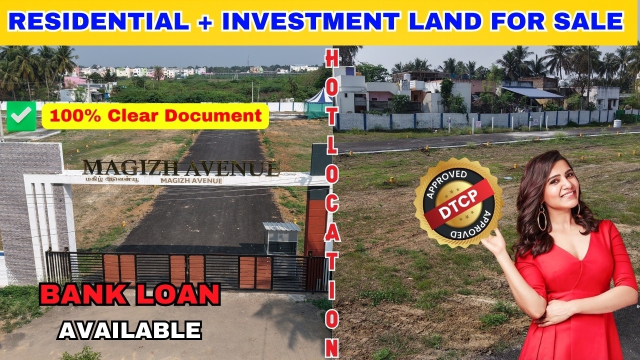 Land For Sale In GST | 900 Mtrs From Maduranthakam Bus Stop | Usefull Of Many Purpose #gst #land