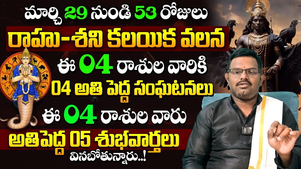 Nittala Phani Bhaskar - Shani - Rahu Kalayika On Rasulu | Shani - Rahu Conjuction Horoscope